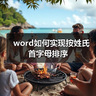 word如何实现按姓氏首字母排序（图2）