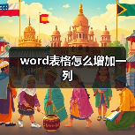 word表格怎么增加一列（图2）