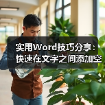 实用Word技巧分享:快速在文字之间添加空格(图2) 实用Word技巧分享:快速在文字之间添加空格(图2)
