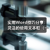 实用Word技巧分享：灵活的使用文本框（一）（图4）