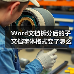 Word文档拆分后的子文档字体格式变了怎么办（图2）