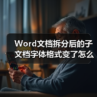 Word文档拆分后的子文档字体格式变了怎么办（图4）