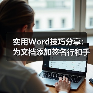 Word签名行与手写签名添加教程