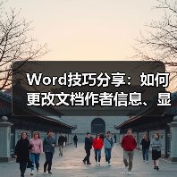 Word批注技巧：更改姓名、匿名设置与隐藏操作全解析