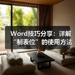 Word制表位设置技巧与对齐排版方法解析