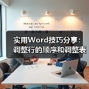 实用Word技巧分享：调整行的顺序和调整表格、大纲级别等（图4）