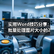 Word批量处理图片大小的高效技巧详解