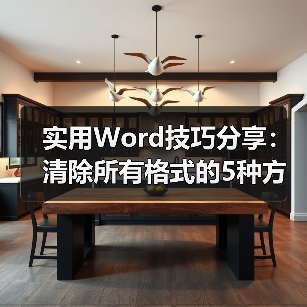 Word清除格式5种实用方法-高效排版技巧