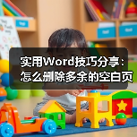 Word删除多余空白页三种情况解决方法