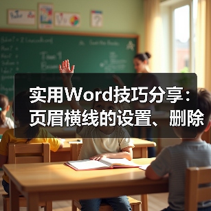 实用Word技巧分享：页眉横线的设置、删除、加长缩短（图2）