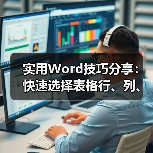 实用Word技巧分享：快速选择表格行、列、单元格、整个表格（图2）