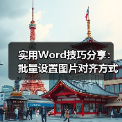 Word批量图片自动排版技巧：右对齐与居中设置方法