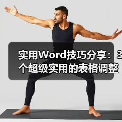 实用Word技巧分享:3个超级实用的表格调整小技巧(图2) 实用Word技巧分享:3个超级实用的表格调整小技巧(图2)
