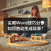 Word文档自动生成目录的三种实用技巧