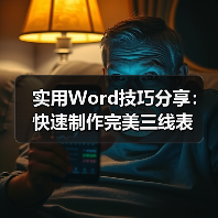 Word三线表样式创建方法与高效技巧