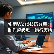 实用Word技巧分享：制作超级酷“错行表格”！（图3）