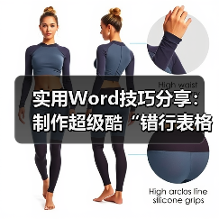 实用Word技巧分享：制作超级酷“错行表格”！（图4）