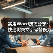 实用Word技巧分享:快速将英文引号替换为中文引号(图2) 实用Word技巧分享:快速将英文引号替换为中文引号(图2)