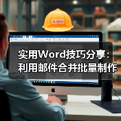 快速批量制作打印会议牌Word技巧