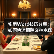 Word文档水印删除技巧，三种方法快速去除
