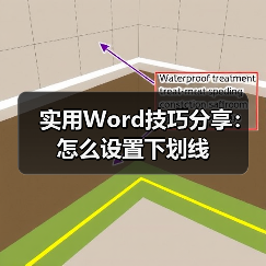 实用Word技巧分享：怎么设置下划线（图4）