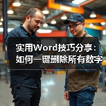 实用Word技巧分享:如何一键删除所有数字(图4) 实用Word技巧分享:如何一键删除所有数字(图4)