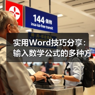 实用Word技巧分享：输入数学公式的多种方法（图3）