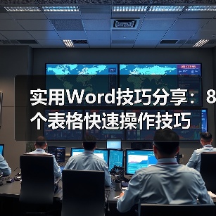 实用Word技巧分享:8个表格快速操作技巧(图2) 实用Word技巧分享:8个表格快速操作技巧(图2)