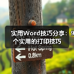 实用Word技巧分享:9个实用的打印技巧(图4) 实用Word技巧分享:9个实用的打印技巧(图4)