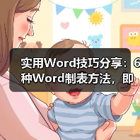 实用Word技巧分享：6种Word制表方法，即学即用！（图2）