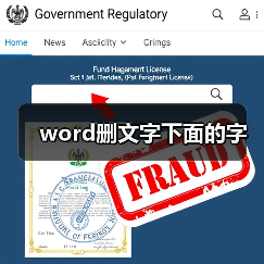 word删文字下面的字（图3）