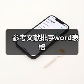 参考文献排序word表格（图2）