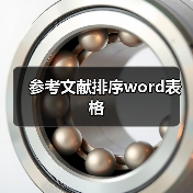 参考文献排序word表格（图4）