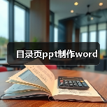 目录页ppt制作word