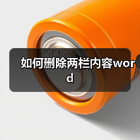 如何删除两栏内容word（图3）
