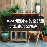 解决Word图片显示不全的5种实用方法