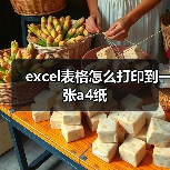 excel表格怎么打印到一张a4纸(图2) excel表格怎么打印到一张a4纸(图2)