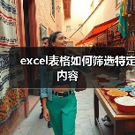 excel表格如何筛选特定内容（图2）