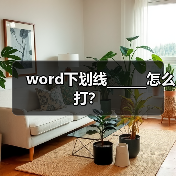 word下划线______怎么打？（图2）