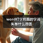 word打字后面的字消失是什么原因(图2) word打字后面的字消失是什么原因(图2)