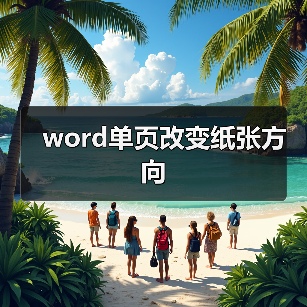 word单页改变纸张方向(图2) word单页改变纸张方向(图2)