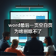 word最后一页空白页为啥删除不了(图4) word最后一页空白页为啥删除不了(图4)