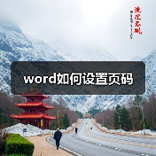 word如何设置页码（图4）
