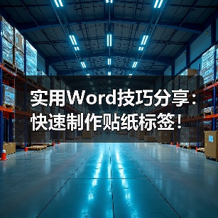 实用Word技巧分享：快速制作贴纸标签！（图3）