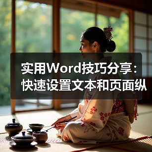 实用Word技巧分享：快速设置文本和页面纵横混排显示（图2）