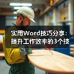 实用Word技巧分享:提升工作效率的3个技能(图3) 实用Word技巧分享:提升工作效率的3个技能(图3)
