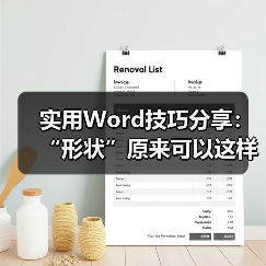 实用Word技巧分享:“形状”原来可以这样操作!(图1) 实用Word技巧分享:“形状”原来可以这样操作!(图1)