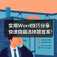 实用Word技巧分享:快速隐藏选择题答案!(图3) 实用Word技巧分享:快速隐藏选择题答案!(图3)