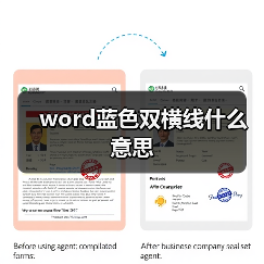 word蓝色双横线什么意思(图2) word蓝色双横线什么意思(图2)