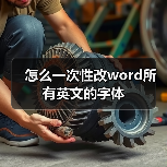 怎么一次性改word所有英文的字体(图4) 怎么一次性改word所有英文的字体(图4)